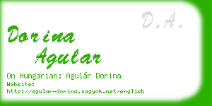 dorina agular business card