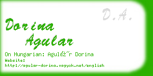 dorina agular business card